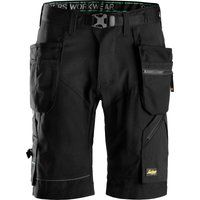 Snickers 6904 Mens FlexiWork Comfort Holster Pocket Shorts Black 33"