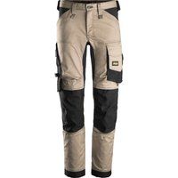 Snickers 6341 Mens Allround Work Stretch Slim Fit Trousers Khaki / Black 36" 35"