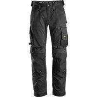 Snickers 6351 Allround Work Stretch Loose Fit Trousers Black/ Black 33" 30"