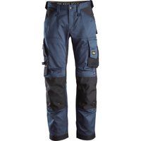 Snickers 6351 Allround Work Stretch Loose Fit Trousers Navy / Black 31" 28"