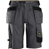 Snickers 6151 Mens Allround Work Stretch Loose Fit Holster Pockets Shorts Grey 41"