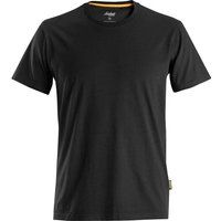Snickers 2526 Mens Allround Work Organic Cotton T Shirt Black 3XL