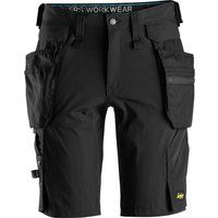 Snickers 6108 Mens Lite Work Detachable Holster Pockets Shorts Black 38"