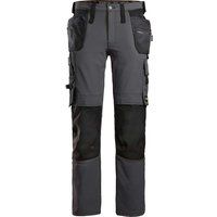 Snickers 6271 AllroundWork Full Stretch Trousers Holster Pockets Steel Grey 33" 28"