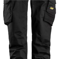 Snickers AllroundWork Women's Stretch Trousers without Knee Pockets - Black/Black - 18