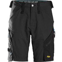 Snickers 6112 Mens Litework 37.5 Work Shorts Black / Navy 30"