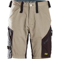 Snickers 6112 Mens Litework 37.5 Work Shorts Khaki / Black 38"