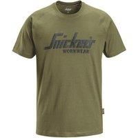 Snickers Logo T-Shirt - Khaki Green - L