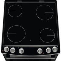 Zanussi ZCV66050XA 60cm Double Oven Electric Cooker With Ceramic Hob  Stainless Steel