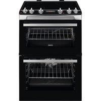 Zanussi ZCV66078XA Ceramic Electric Cooker with Double Oven PA0101