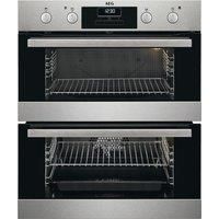 AEG DUB331110M Multifunction Electric Built Under Double Oven - Stainless Steel