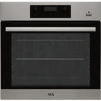 AEG BES355010M Electric Builtin Single Oven With SteamBake  Antifingerprint Stainless Steel