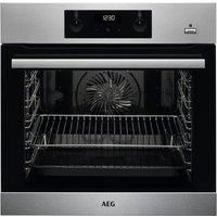 AEG BEK351010M A Rated Built In Single Oven with Steam-Bake Function