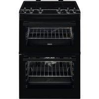 Zanussi 60cm Double Oven Induction Electric Cooker  Black