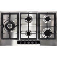 AEG 5 Burner Gas Hob - Stainless Steel - HGB95522YM