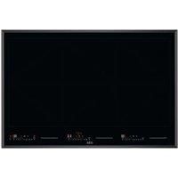 AEG 8000 Series IKK86681FB TotalFlex Black Induction Hob with Hob2Hood - 80cm