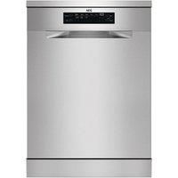 AEG 6000 MaxiFlex SatelliteClean Freestanding Dishwasher with AirDry Technology FFB53937ZM 14 Settings