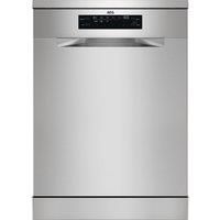 AEG 6000 MaxiFlex SatelliteClean Freestanding Dishwasher with AirDry Technology FFB53937ZM 14 Settings