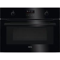AEG CombiQuick KMK565060B Built In Compact Electric Single Oven with Microwave Function - Black