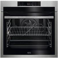AEG 8000 AssistedCooking Electric Single Oven with Food Sensor - Stai BPE742380M