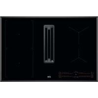 AEG 6000 Series 78cm Four Zone Venting Induction Hob With Bridge Zone - Black - Recirculation Model Only