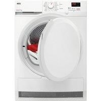 AEG TR708L0B 8Kg Heat Pump Tumble Dryer - White - A++ Rated, White