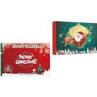 Unisex Black 24 Days Christmas Sock Advent Calendar - 0.54p Per Pair!