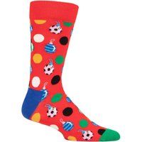 Happy Socks Women/'s Baubles Sock, Red, 36-40