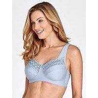Miss Mary of Sweden Broderie Anglaise Bra Full Cup Wireless Womens Lingerie 2371