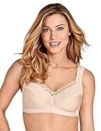Miss Mary of Sweden Diamond Women's Full Cup Supportive Non-Wired Bra Beige