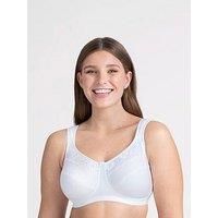 Miss Mary of Sweden Jacquard & Lace Womens Underwired Bra with Side Support Grey