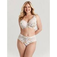 Miss Mary of Sweden Fauna Underwired Bra – Full Cup, Lace & Mesh, Extra Support & Lift Beige