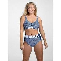 Miss Mary Of Sweden Azur Bikini Top Underwired Womens Swimwear 9024 Navy Blue
