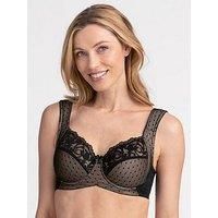 Miss Mary of Sweden Underwire Lace Bra Dotty Delicious Black