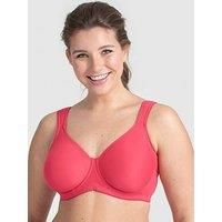 Miss Mary of Sweden Stay Fresh Underwired Unpadded T-Shirt Bra with Wide Back Coral