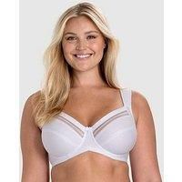Miss Mary of Sweden Essence Cotton Underwired Bra with Lace Details White