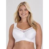 Miss Mary of Sweden Cotton Simplex Underwired Bra - Ultimate Comfort with a Sporty Elegance White