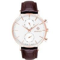 Gant Park Hill Date-Day Ii - 44Mm - White Dial - Strap