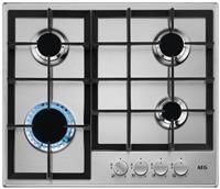 AEG 3000 Series 60cm 4 Burner Gas Hob with Wok Burner -Stainless Stee HGE64200SM