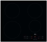 AEG IKX64301CB Induction Hob, Series 3000, 4 Cooking Zones, 60cm, Hob2Hood Function, Built-In Hob Timer, Key-lock, Booster, Automatic Heating-Up, LED Indicators, Black