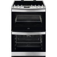 AEG 6000 SteamBake CCS6742ACM 60 cm Electric Ceramic Cooker - Stainless Steel, Stainless Steel