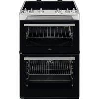 AEG CIX6500ABM Electric Double Oven with 4 Induction Hobs - Stainless Steel