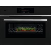 AEG CombiQuick TK8NK721T 49 Litre 46cm High, Built In - Black, Black