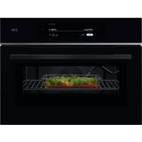 AEG CombiQuick TK9NK821B 49 Litre 46cm High, Built In - Black, Black