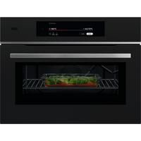 AEG CombiQuick TK9NK821T 49 Litre 46cm High, Built In - Black, Black