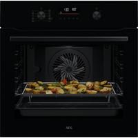 AEG 6000 SenseCook OS6PB50AK Built In Electric Single Oven with Pyrolytic Cleaning - Black - A+ Rated, Black