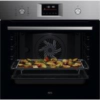 AEG 6000 SenseCook OS6PB50AM Built In Electric Single Oven with Pyrolytic Cleaning - Stainless Steel - A+ Rated, Stainless Steel