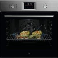 AEG 6000 SenseCook OS6AB50AM Built In Electric Single Oven - Stainless Steel - A+ Rated, Stainless Steel