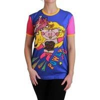 Dolce & Gabbana Chic Crewneck Cotton Tee with Supergirl Women's Motive Authentic