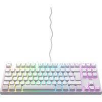 CHERRY XTRFY K5V2 Compact, Mechanical 65 Percent Gaming Keyboard, UK Layout (QWERTY), Hot-Swap Keyboard, CHERRY MX2A RED SWITCHES, Transparent White